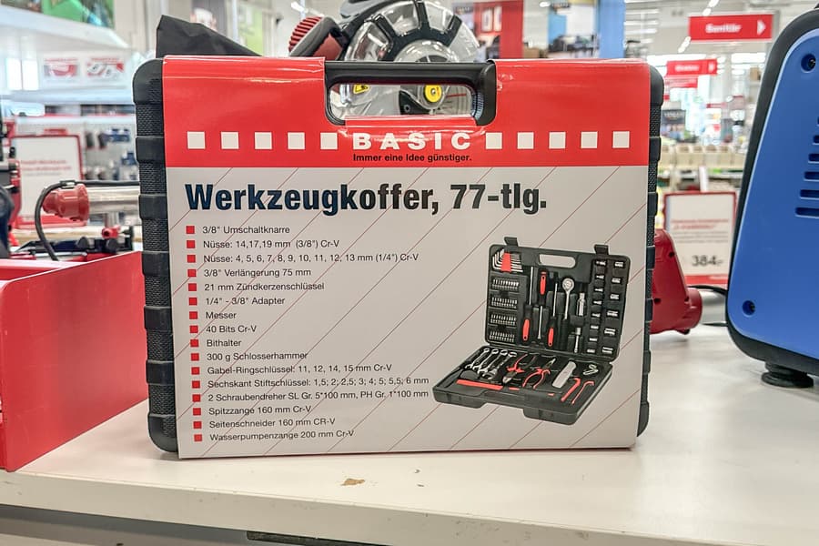 Werkzeugkoffer Basic, 77-teilig